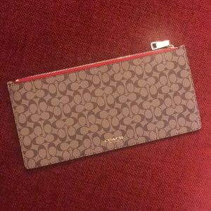 Coach zipper wallet